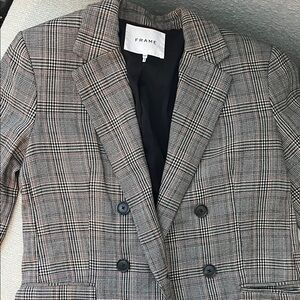 FRAME Plaid Blazer